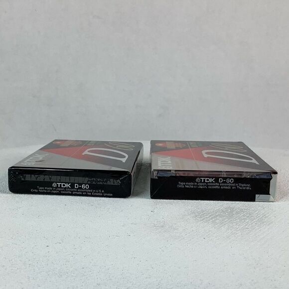 New! Sealed TDK D60 IECI Type I Normal Position 60 MIN Cassette Tape Set of 4 - Picture 7 of 7